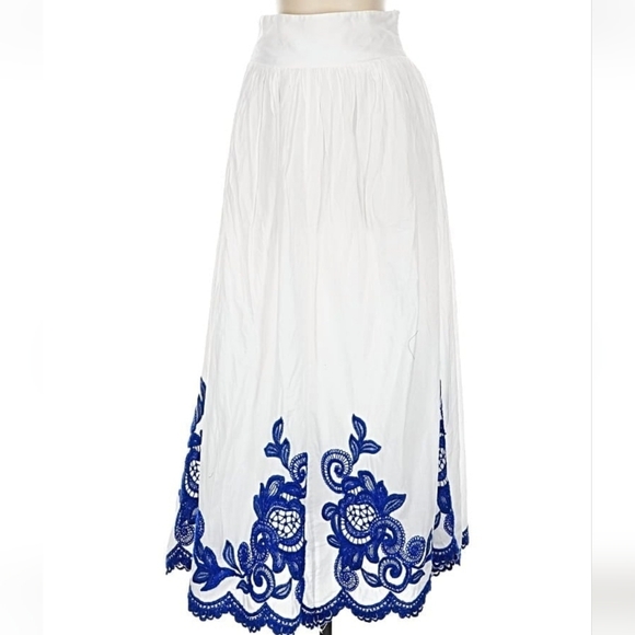 ZARA Skirt White and Blue Size XS and S - Picture 16 of 16